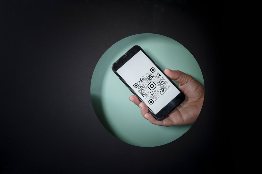 A scannable QR-style code on a green background, illustrating custom-branded QR code design